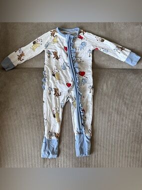 Charlie Lou Pooh Bear Bamboo Baby Pajamas